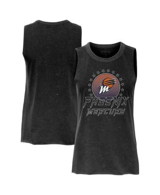 Sportiqe - Women's Black Phoenix Mercury Rock Roll Collection Turner Mineral Wash Tank Top