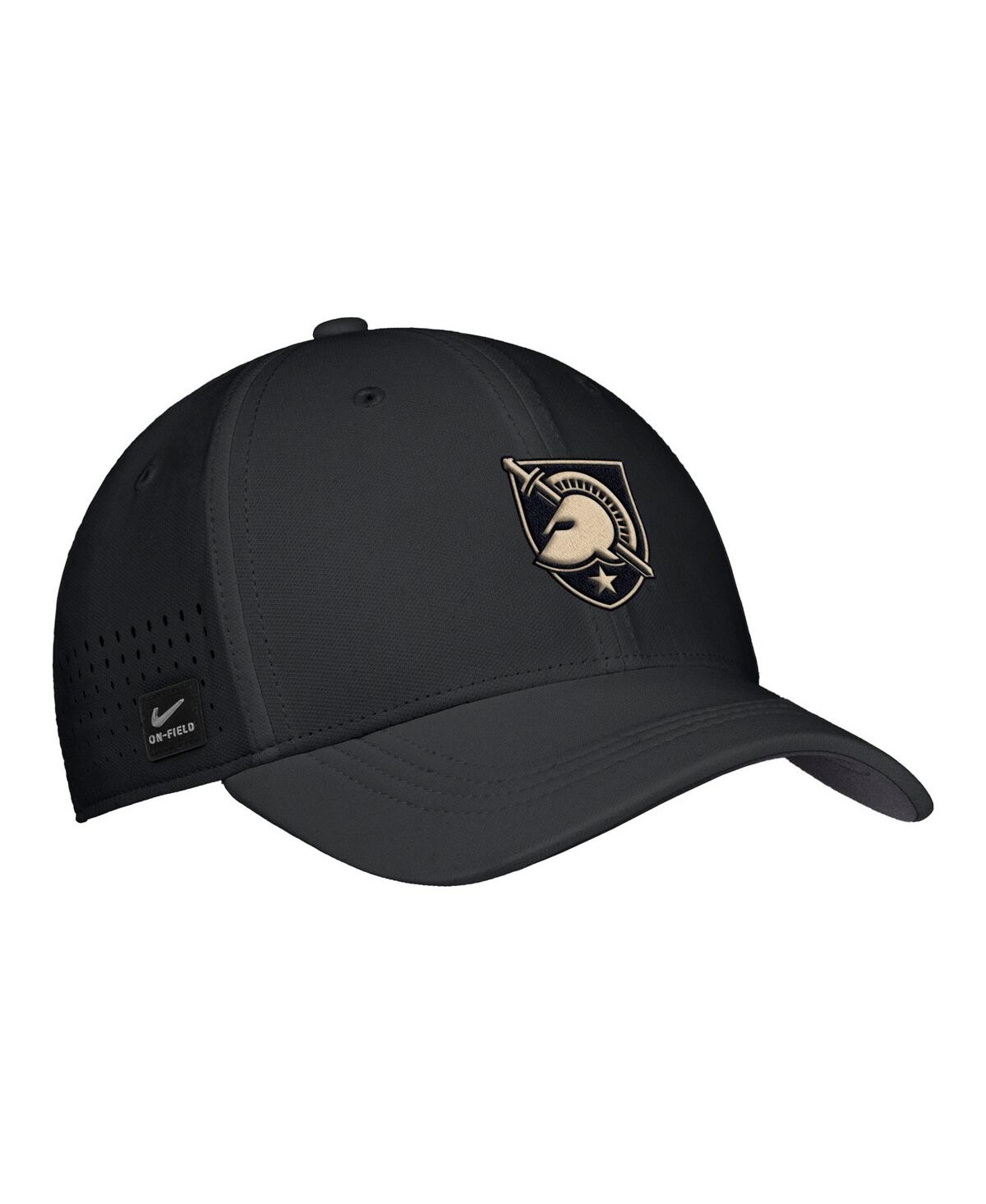Nike Men's Black Army Black Knights 2025 On-field Performance Flex Hat In Black