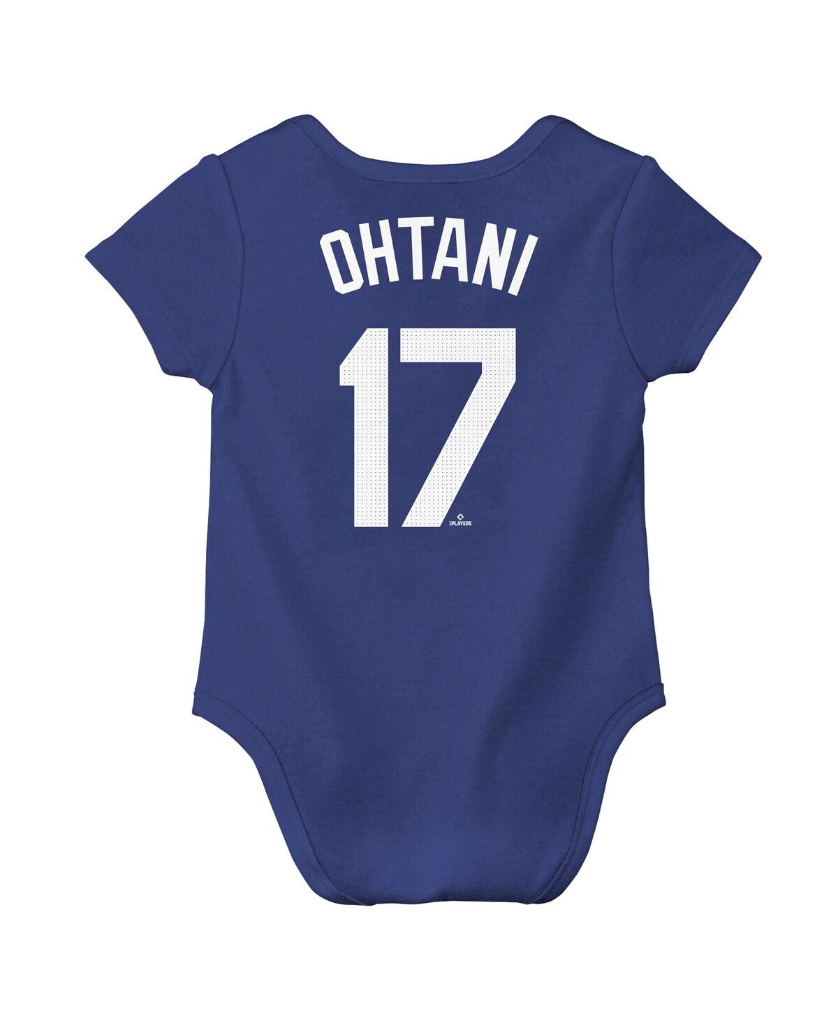 Nike Baby Boys And Girls Shohei Ohtani Royal Los Angeles Dodgers Name Number Fuse Bodysuit In Blue