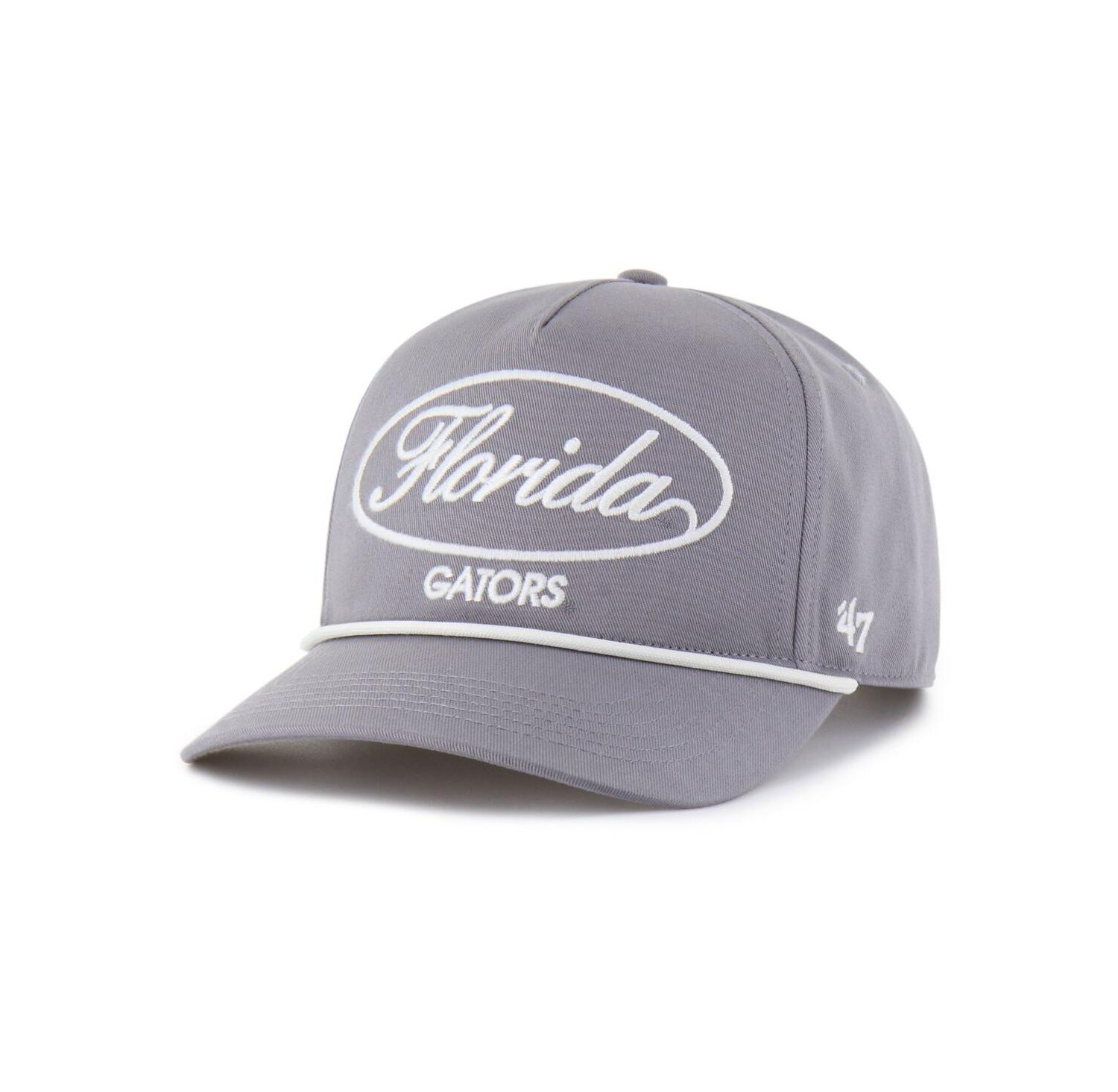 Men's Gray Florida Gators Contemporary Basics Foundational Rope Hitch Adjustable Hat