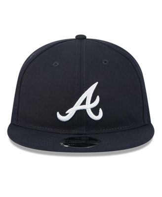 Men's Navy Atlanta Braves Baseball Hall of Fame Retro Crown 9FIFTY Adjustable Hat