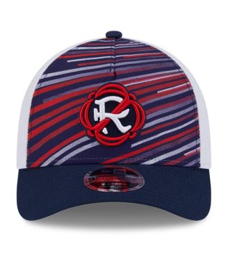 Men's Navy/White New England Revolution 2025 Jersey Hook 9FORTY M-Crown Adjustable Hat