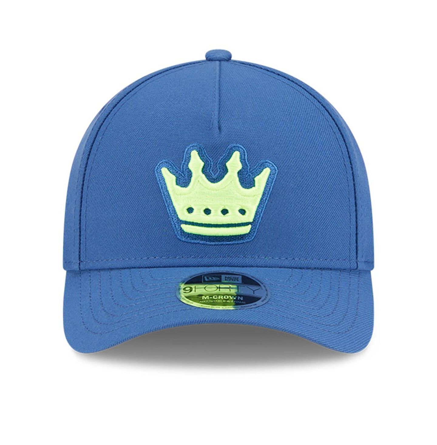 Мужские головные уборы New Era Blue Charlotte FC 2025 Jersey Hook 9FORTY M-Crown Adjustable Hat — фото 5