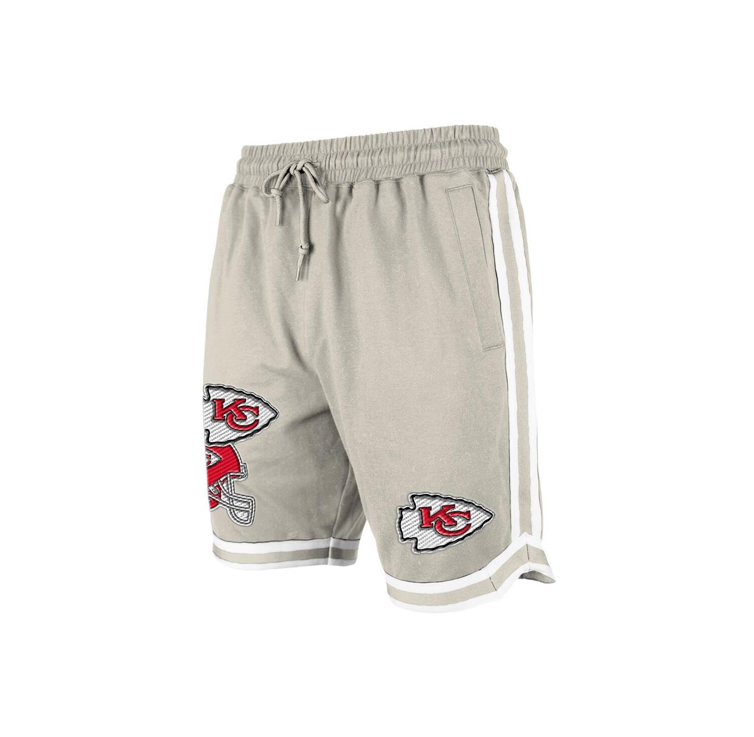 Men's Light Beige Kansas City Chiefs Stone Multi Patch Shorts