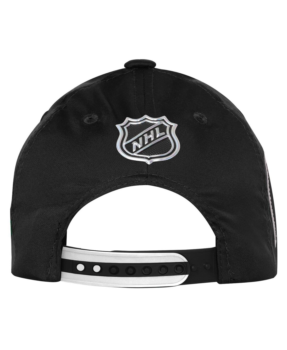 Fanatics Big Boys And Girls Black Dallas Stars 2025 Nhl Draft Authentic Pro On-stage Podium Adjustable Hat In Black
