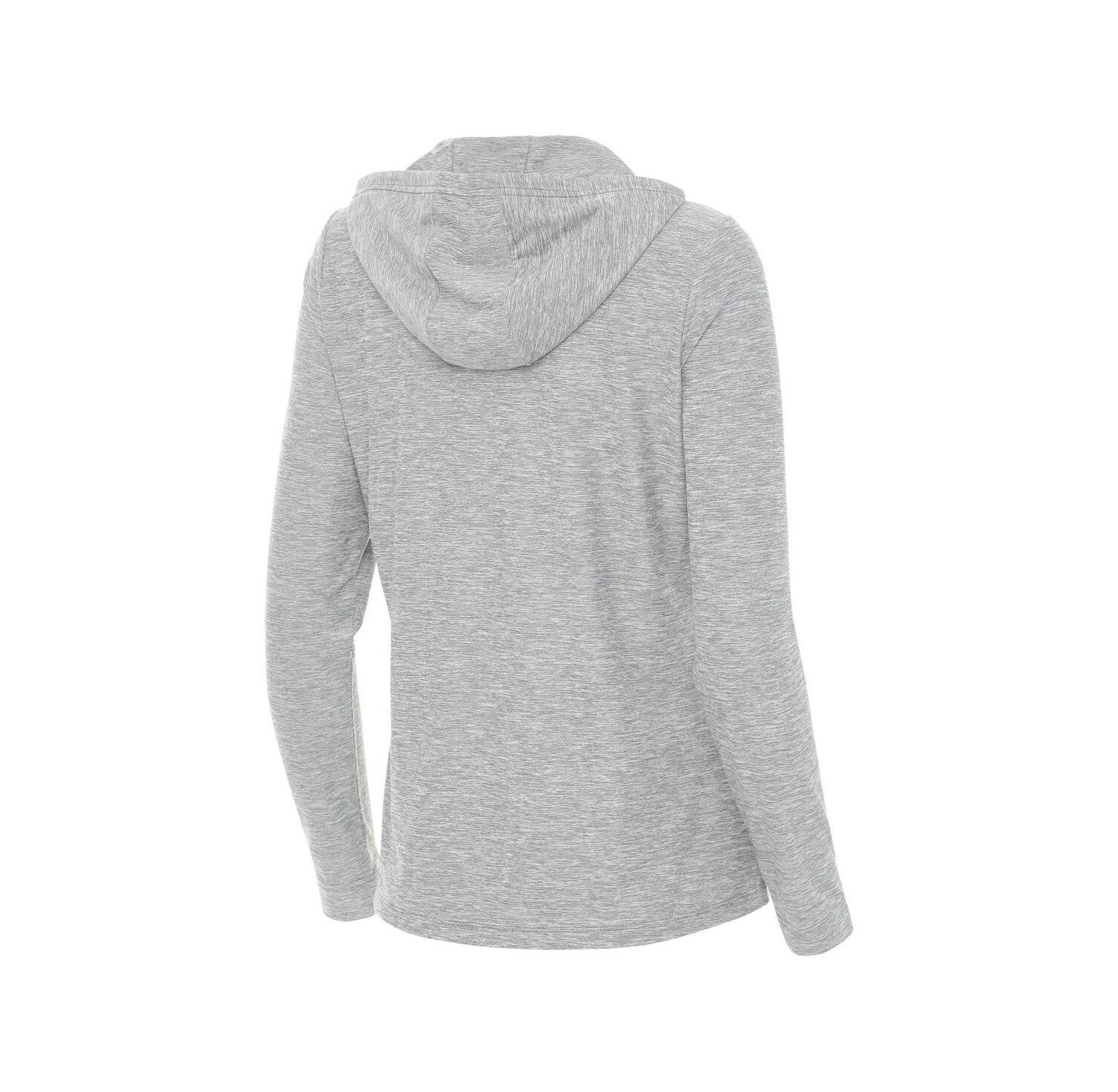 Women's Heather Gray Ohio State Buckeyes Daybreak Quarter-Zip Hoodie