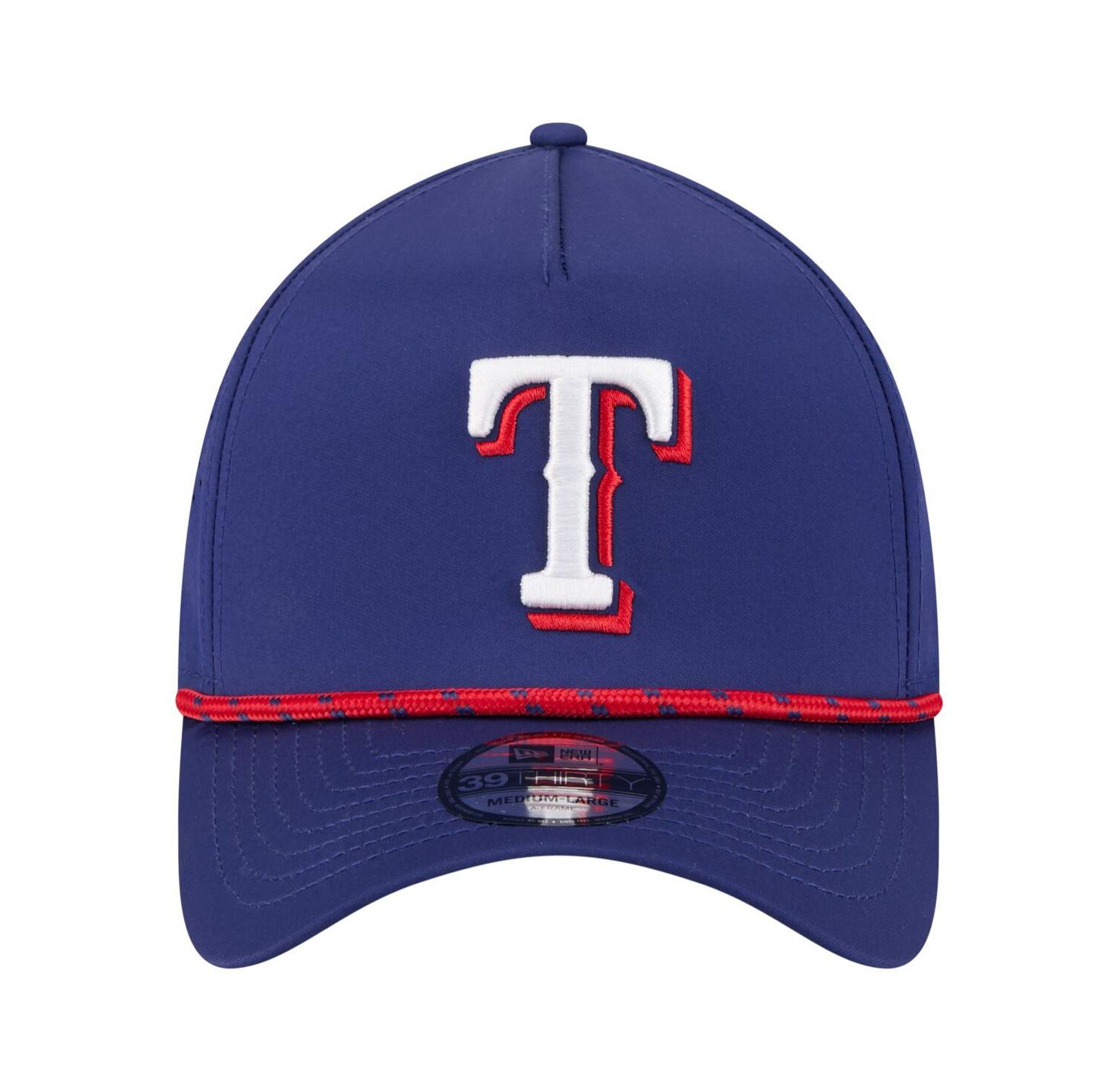 Men's Royal Texas Rangers 39THIRTY A-Frame Perforated Flex Hat