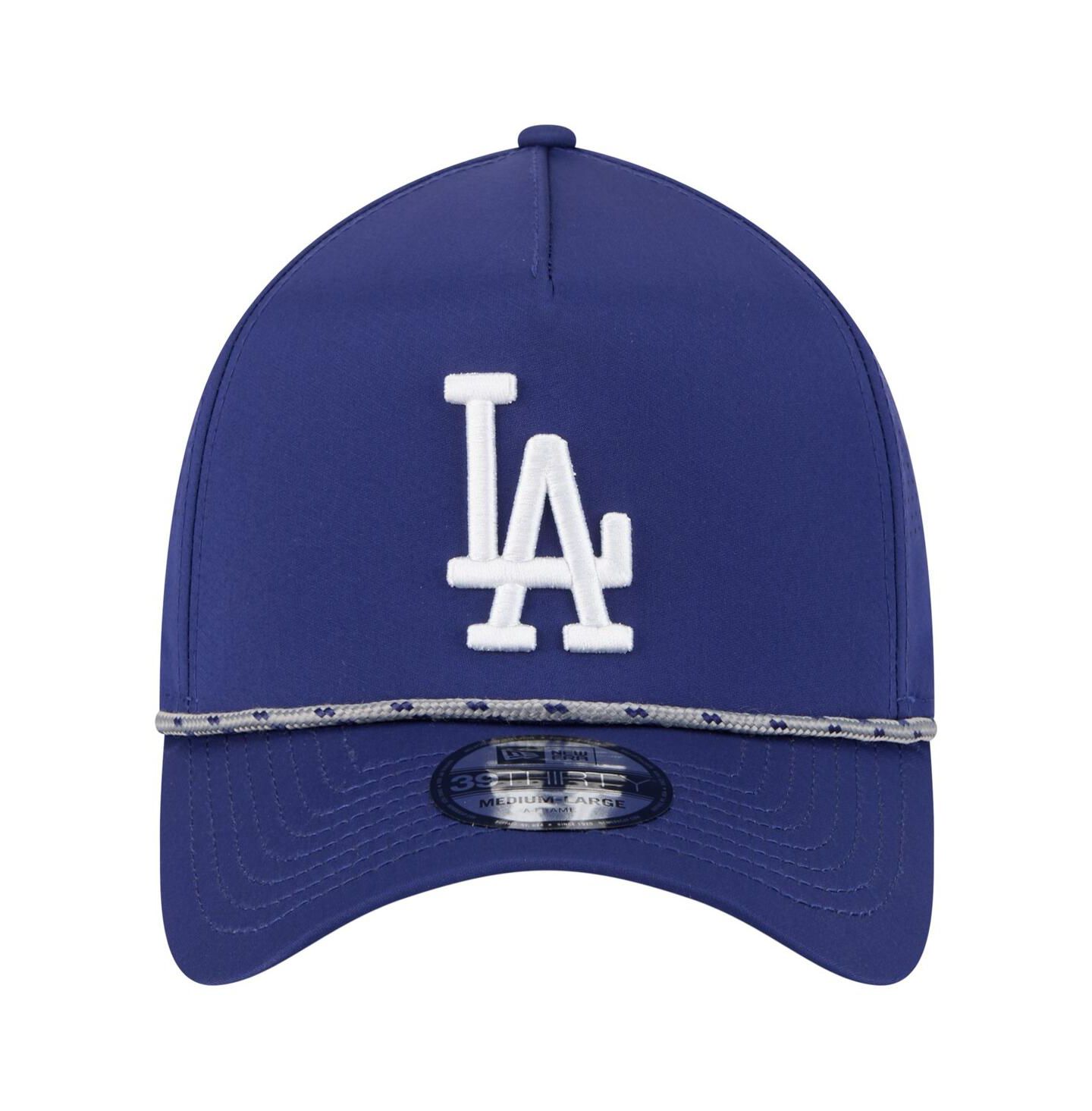 Мужская кепка New Era Royal Los Angeles Dodgers 39THIRTY A-Frame Perforated Flex Hat — фото 4