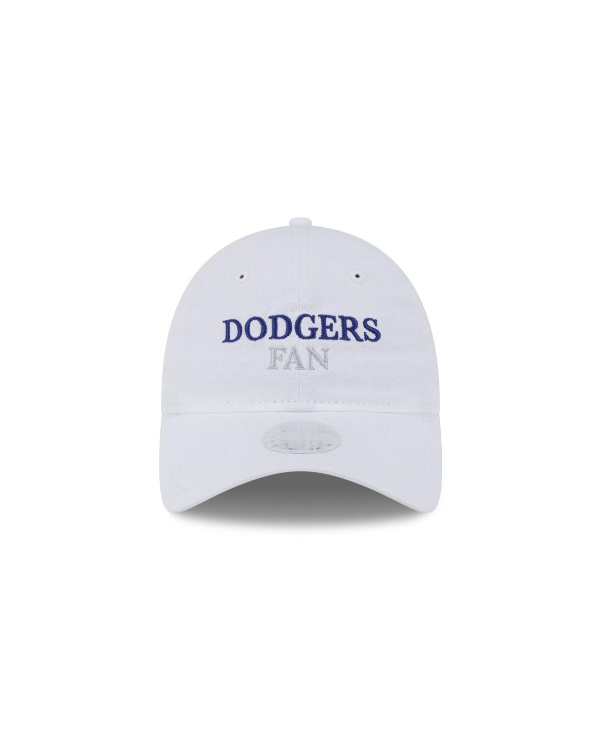 New Era Women's White Los Angeles Dodgers Team Fan 9twenty Adjustable Hat In White