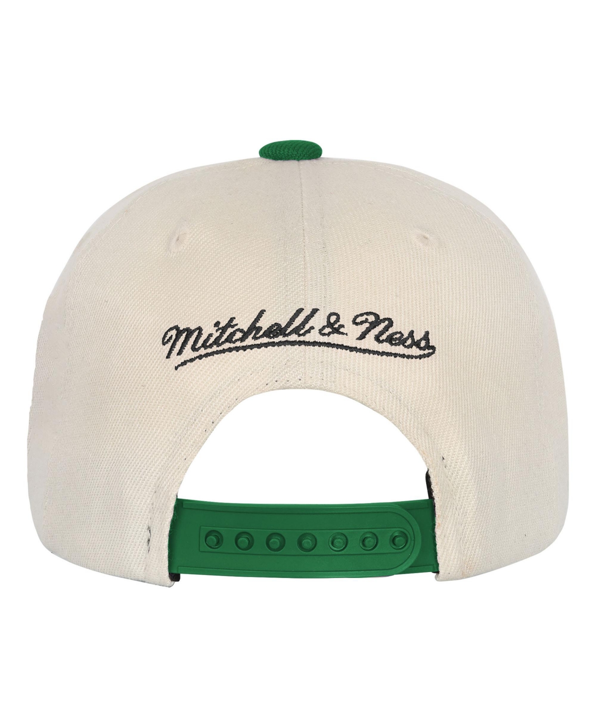 Mitchell & Ness Big Boys And Girls Cream/kelly Green Philadelphia Eagles Across The Board Vintage Snapback Hat In Green