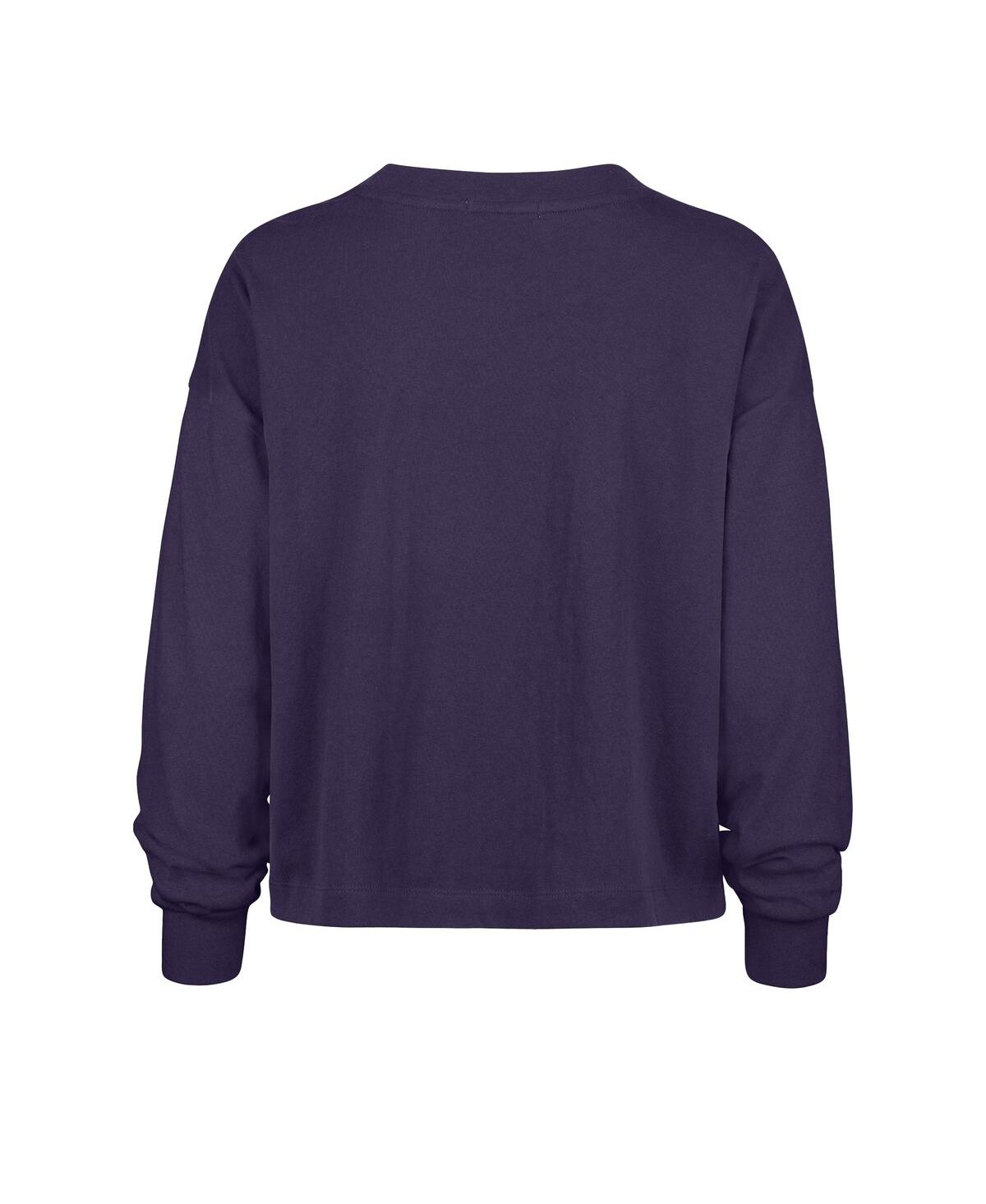 47 Brand Women's Purple Minnesota Vikings Outreach City Oversized Long Sleeve T-shirt In Blue