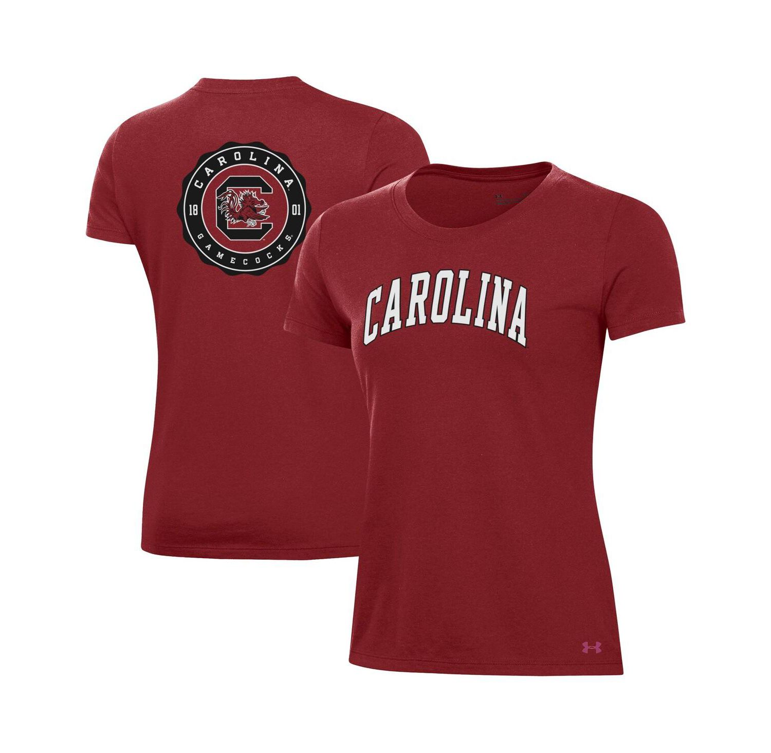 Women's Garnet South Carolina Gamecocks Essentials 2-Hit Performance T-Shirt