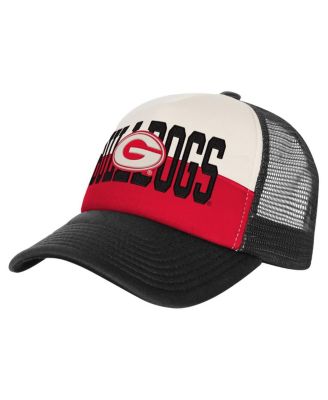 Outerstuff - Men's Red/Cream Georgia Bulldogs Modern Fan Trucker Adjustable Hat