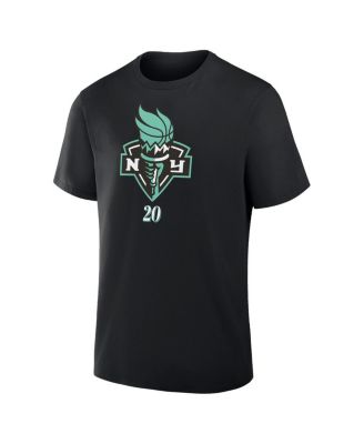 Men's Sabrina Ionescu Black New York Liberty In The Paint Name Number T-Shirt