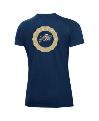 Women's Navy Midshipmen Essentials 2-Hit Performance T-Shirt
