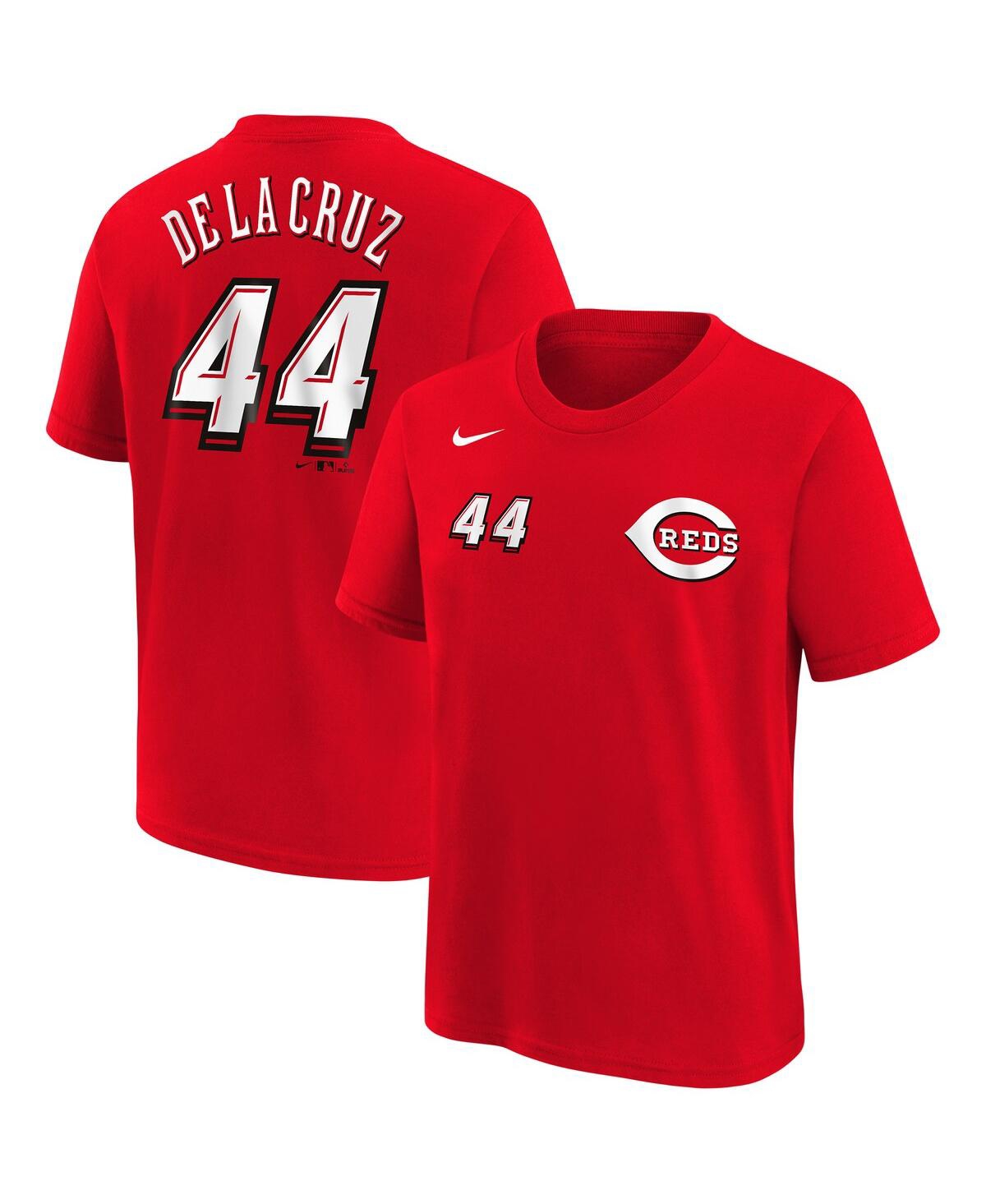 Nike Toddler Elly De La Cruz Red Cincinnati Reds 2025 Mlb Speedway Classic Name Number T-shirt In Red