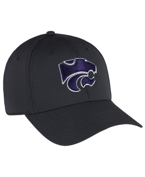 Мужская кепка Ahead Graphite Kansas State Wildcats Stratus Aerosphere Adjustable Hat