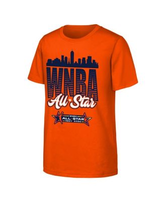 Outerstuff - Big Boys and Girls Orange 2025 WNBA All-Star Game Skyline T-shirt