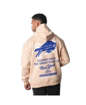 Men's and Women's Cream Buffalo Bills Fleece Pullover Hoodie