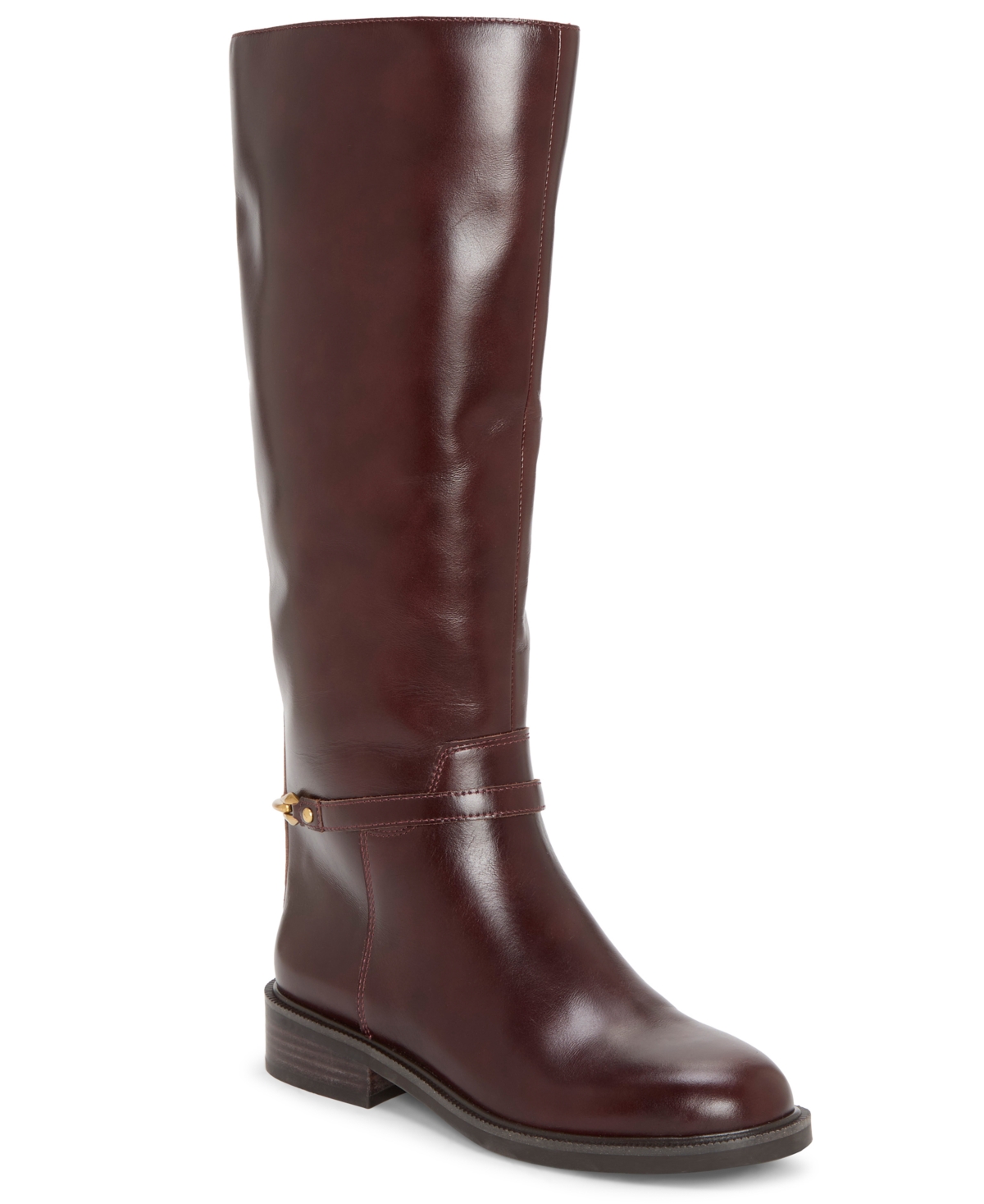 Vince Camuto Women's Adria Wide-calf Knee-high Riding Boots In Brown