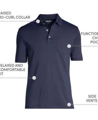 Big & Tall Short Sleeve Cotton Supima Polo Shirt with Pocket