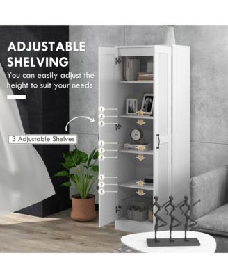 Storage Cabinet, Adjustable Shelves, Pantry Cupboard