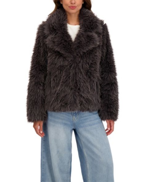 Женские куртки Sebby Collection Women's Long Hair Faux Fur Jacket