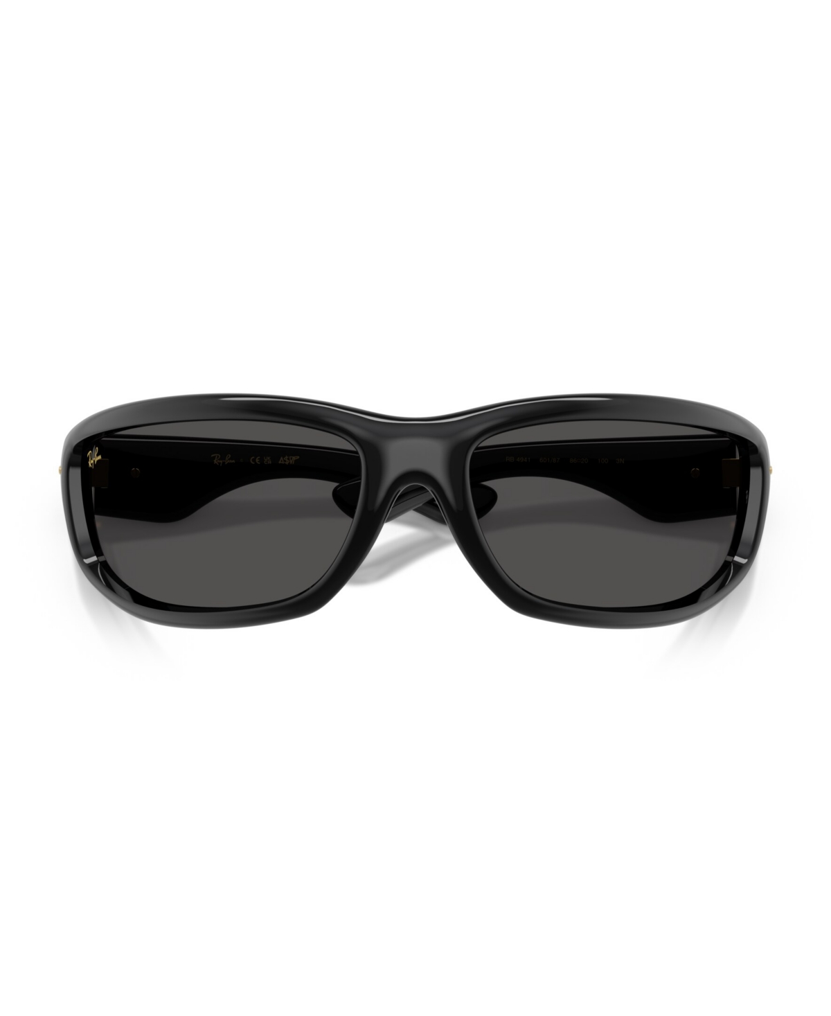 Ray Ban Unisex Ultra Wrap 003 Next Generation Collection Sunglasses, Rb4941 In Black