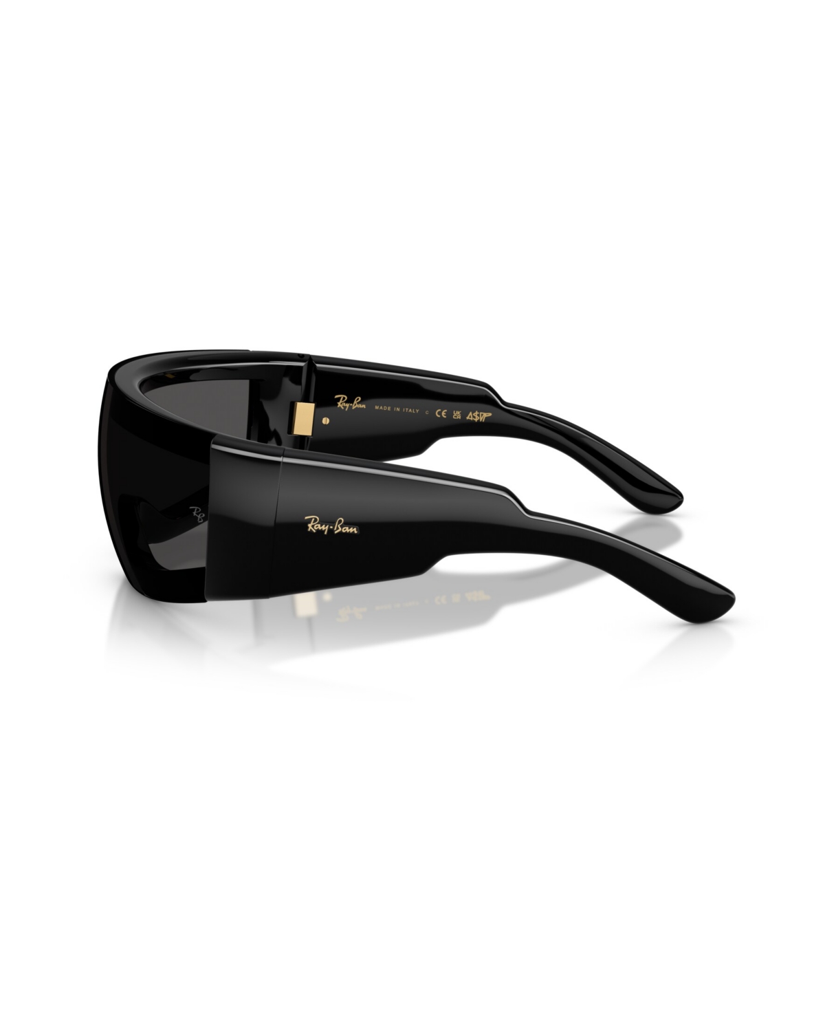 Ray Ban Unisex Ultra Wrap 002 Next Generation Collection Sunglasses, Rb4942 In Black