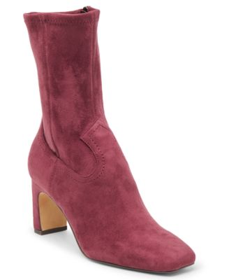 Women's Roan Square-Toe Pull-On Stretch Dress Booties