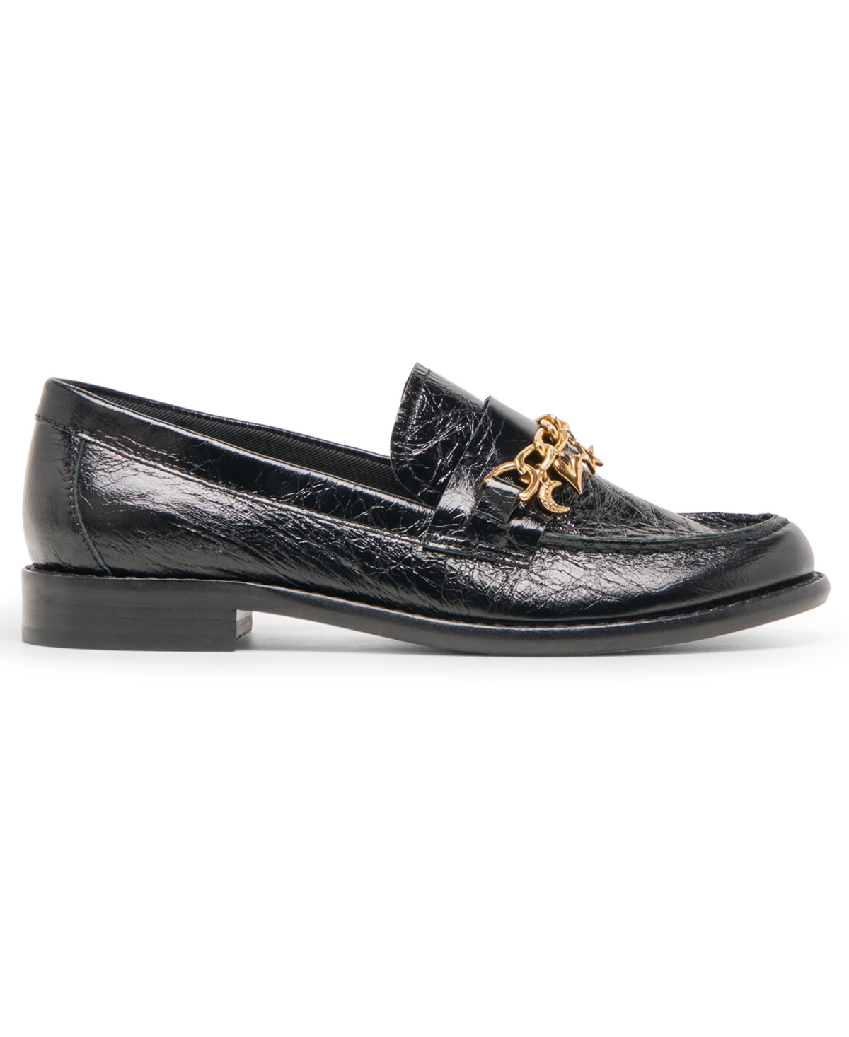 Dolce Vita Waylen Loafers Midnight Crinkle Patent In Black