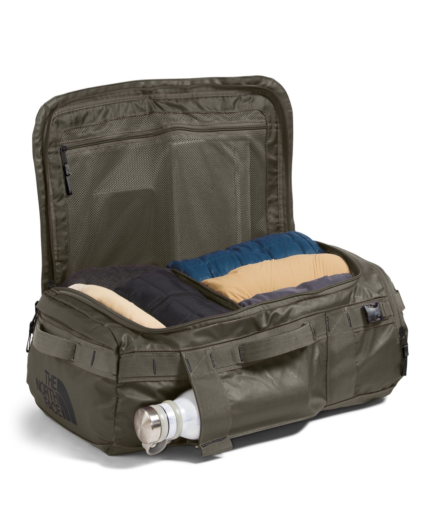 Мужская сумка The North Face Base Camp Voyager Duffel - 32L, цвет: Синий — фото 10