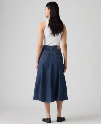 Women's Fit and Flare High Rise Skirt