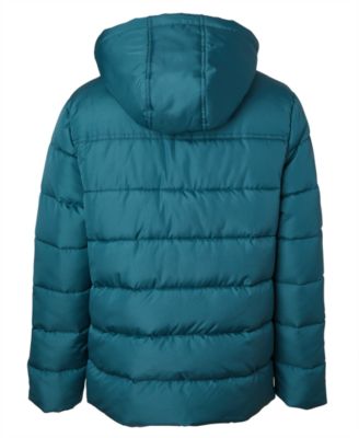 Toddler and Little Boys' Ripstop Mini Puffer Jacket with Beanie