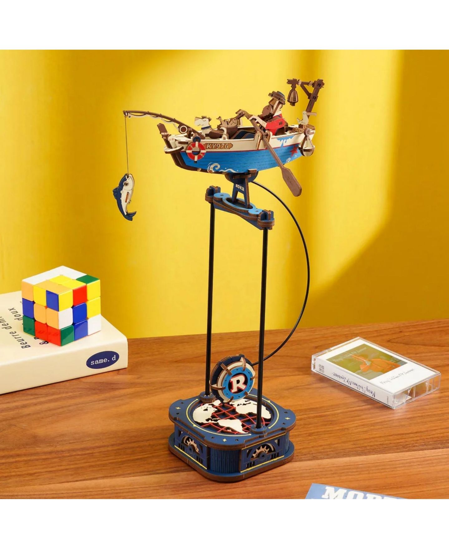 Детские конструкторы Robotime Ocean Fisher 161-Piece 3D Wooden Puzzle, Ages 14+ — фото 2