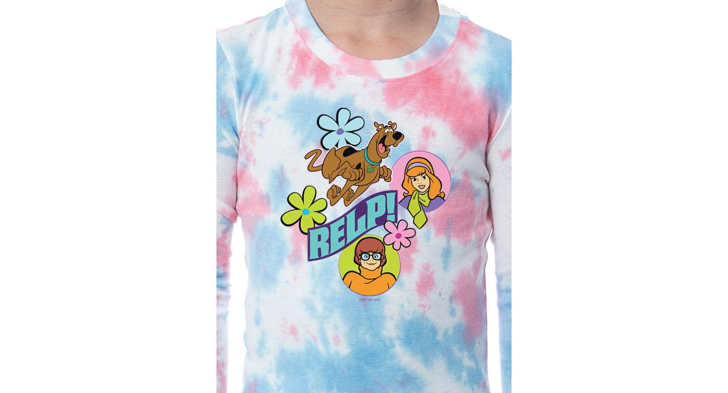 Big Girls Relp! Daphne Velma Character 2PC Tie-Dye Pajama Set