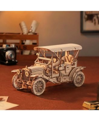 3D Wooden Puzzle Vintage Car 1:15 Scale Exquisite Wood Craft Kit Gift for Adults Desk Toys Gift for Boys/Girls, 7.5"3.6"4.5