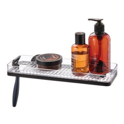 Self-Adhesive Shower Shelf with Razor Holder