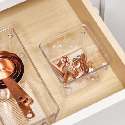 Set of 6 Plastic Drawer Organizer Bin