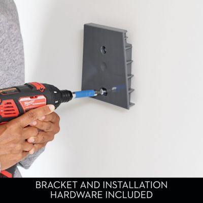 Large Wall-Mounted Open-Front Bin/Bracket, Set of 2, Clear, Made in USA