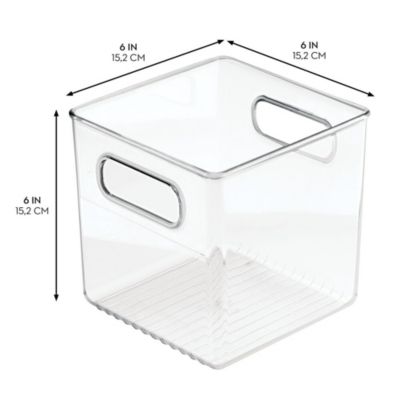 Set of 2 Cube Storage Bin with Handles