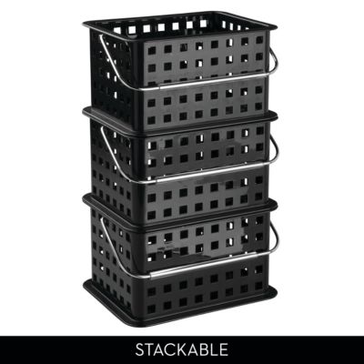Set of 3 Small Stackable Shower Caddy Basket
