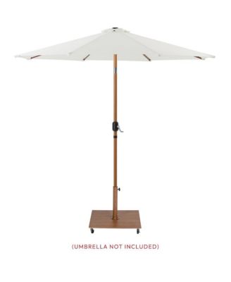 Belize Teak Steel Patio Umbrella Base