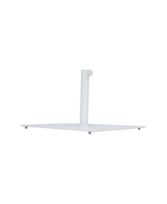Belize Matte White Steel Patio Umbrella Base