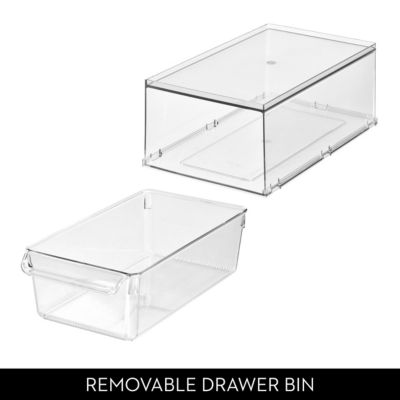 Stackable Storage Drawer for Fridge, Pantry, or Under Kitchen Sink - Clear