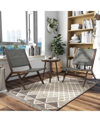 Haft Aluminum Indoor and Outdoor 3pc Table and Chair Set