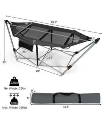Portable Folding Hammock with Hammock Stand