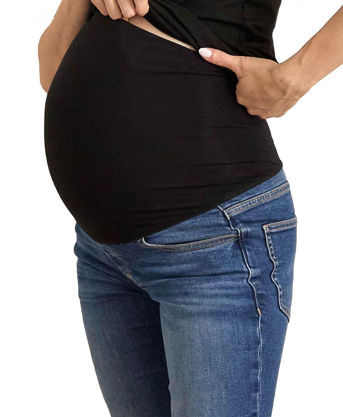 HATCH Collection Maternity Over the Bump Slim Jean view 3 — MAYCSS fashion products