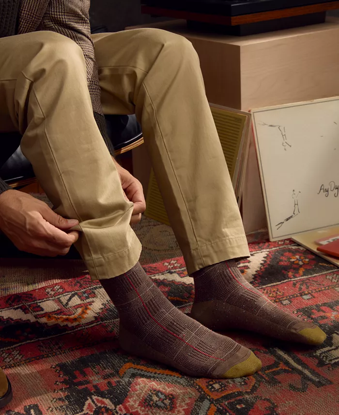Men's 3-Pack Saville Tweed Reinforced Toe Crew Socks - thumbnail 5