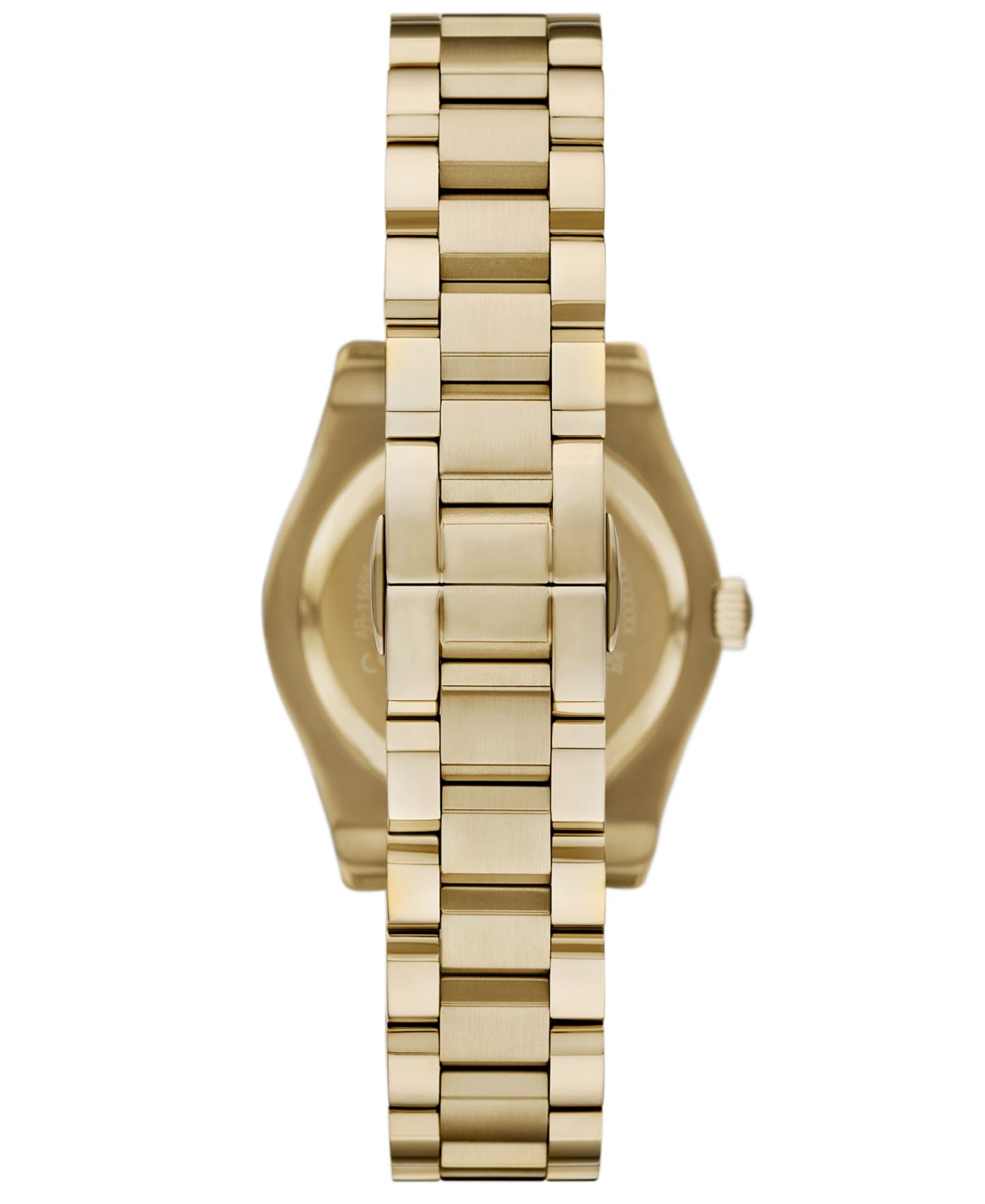 Женские часы Emporio Armani, золотистый стальной браслет, 32 мм — фото 4